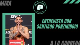 Entrevista a SANTIAGO PONZINIBBIO tras anunciarse su combate contra KEVIN HOLLAND en el UFC 287 [upl. by Dyer]