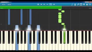 Ludovico Einaudi  Nuvole Bianche  Piano Tutorial  How to play Nuvole Bianche Synthesia [upl. by Nered]