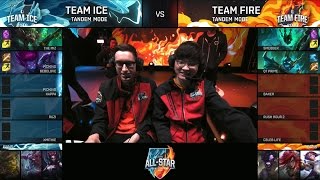 Baker Bjergsen  Faker   Team Ice vs Team Fire  Tandem Mode  ALL STAR 2016 [upl. by Anelyak]