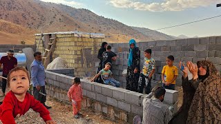 Beautiful village life Continuing to build a house and the charms of Razat life [upl. by Ayerdna356]