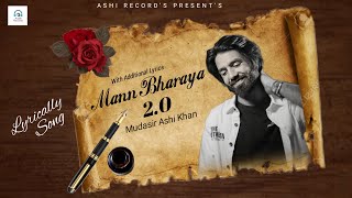 Mann Bharrya 20 Full Song Cover by Mudasir Aashi Khan  2023  Aashi Records [upl. by Retrop]