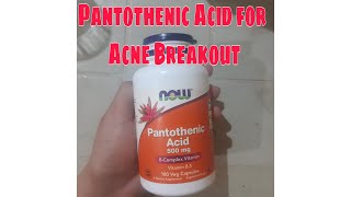 Pantothenic Acid for Acne Breakout  Oily Sensitive Acne Prone Skin [upl. by Ariajaj]