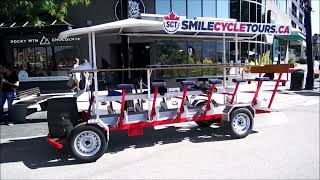 SMILE CYCLE TOURS  seen in downtown Kelowna BC Canada [upl. by Ag175]