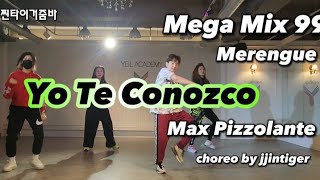 줌바  MM 99  Merengue  Yo Te Conozco  Max Pizzolante  choreo by jjintiger zumba mm99 merengue [upl. by Araeic]