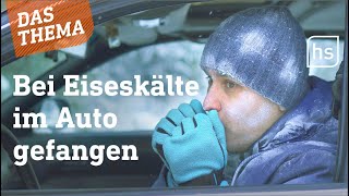 SchneeChaos Auto und LkwFahrer übernachten auf der Autobahn  hessenschau DAS THEMA [upl. by Attennod]