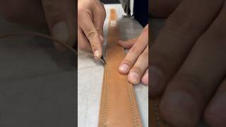 Sounds of Leathercraft  Edge Beveling [upl. by Luapnoj]