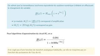 Traitement numérique  Réponse fréquentielle [upl. by Wilonah]