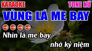 Vùng Lá Me Bay Karaoke Tone Nữ Karaoke 9999  Beat Mới [upl. by Kirkpatrick582]