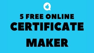 5 Best Free Online Certificate Maker [upl. by Adlog]