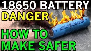 Electric Danger of Lithium Ion 18650  Battery Fires Exposed  Possible DIY Solution [upl. by Sikko]