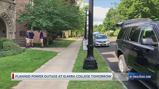 Elmira College to experience planned power outage on Friday [upl. by Liagibba]