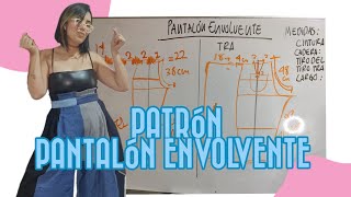 PATRONAJE PANTALÓN ENVOLVENTE HAKAMA  FARFELÚ [upl. by Yrroc]