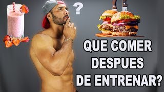 Que Comer Despues De Entrenar y Que Comer Para Bajar De Peso [upl. by Rustice987]