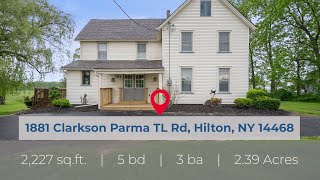 1881 Clarkson Parma Townline Rd Hilton NY 14468  Video Tour by R3D Media [upl. by Aggri]