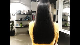 Keratin Treatment  Keratin hair treatment by Pure Brazilian  Cocoon Salon [upl. by Emse]