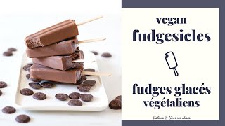 Vegan Fudgesicles  Easy 4Ingredient Chocolate Popsicles  Valises amp Gourmandises [upl. by Keary614]