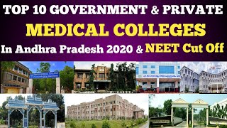 Top 10 Government and Private Medical Colleges In Andhra Pradesh 2020  Neet Cut Off [upl. by Chow917]