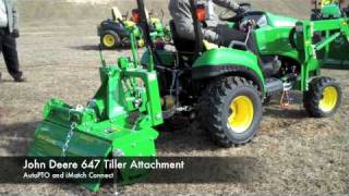 John Deere Tiller Attachment Demonstration [upl. by Nnanerak]