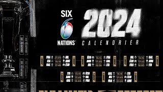 Tournoi des 6 Nations 2024  Match France Irlande en Ouverture  Le Calendrier  RUGBY [upl. by Annahsit]