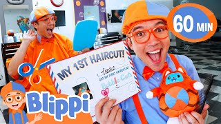 Blippi Gets A Haircut ✂️  Blippi 1 HOUR Marathon  Educational Videos for Kids [upl. by Drais747]