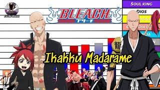 IKAKKU MADARAME BLEACH NIVELES DE PODER TYBW amp HELL ARC TODOS [upl. by Naraj]