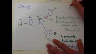 Salpetersäure HNO3 Struktur Mesomerie und Formalladungen [upl. by Amisoc5]