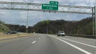 Wheeling Bypass Interstate 470  West Virginia eastbound [upl. by Ettenel952]