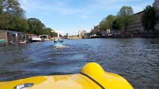 3 amphibious cars in Amsterdam 2024 [upl. by Bohman]