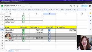 Live สอน ทำ Check Box ใส่ Time Stamp ใน ExcelGoogle Sheets [upl. by Laird289]