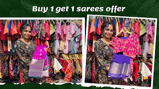 Buy1 get 1 saree offers by walkinthrough [upl. by Arobed]