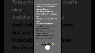 Mixed Signals Lyrics Ruth B afrobeat ruth b shortsvideo [upl. by Monahan376]