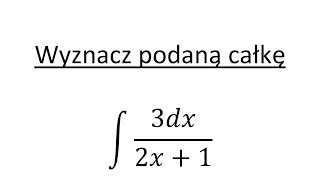 Całki funkcji wymiernych cz1 [upl. by Anigroeg]