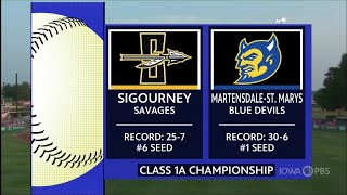 Class 1A  MartensdaleSt Marys Blue Devils vs Sigourney Savages [upl. by Slaby]