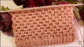 Easy Knitting Stitch Pattern For Beginners  Knitting Tutorial  Knit Scarf  knitting [upl. by Nosned170]