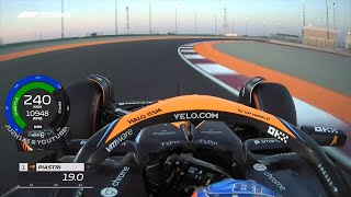 Oscar Piastri Sprint Shootout Pole Lap Onboard Qatar 2023 [upl. by Assilanna]