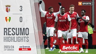 Resumo Braga 30 Estrela Amadora Liga 2324 24 [upl. by Fassold]