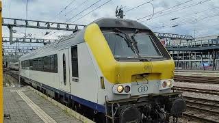 SNCB 1348 arriving in Luxembourg with regional train from Arlon and Kleinbettingen [upl. by Ulick252]