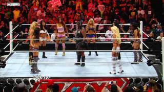 Raw EightDiva Tag Team Match [upl. by Sewoll219]