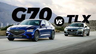 Acura TLX Type S Vs Genesis G70 Comparison Life Beyond BMW [upl. by Oneill]