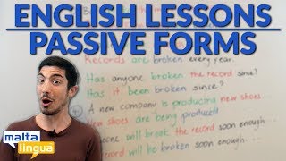 Passive Forms  Free English Grammar Lesson B1 Intermediate [upl. by Ellerahs59]