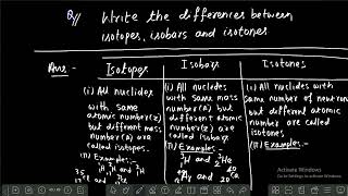 Differences between isotopes  isobars and isotones I Nuclei I CBSE [upl. by Nylsaj]