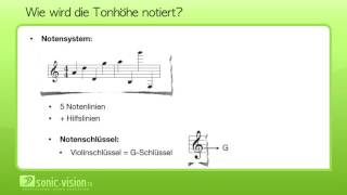 37 Musikalische Grundlagen  Notensystem [upl. by Quirita364]