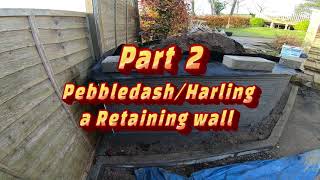 How to PebbledashHarl a wall the right way😉 [upl. by Kristof199]