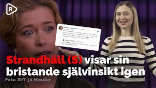 Bakslag för Annika Strandhäll efter Twitterattack på Ebba Busch [upl. by Forrer]