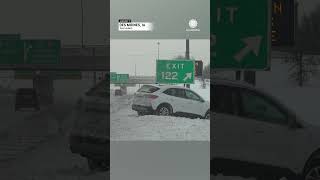 Blizzard Wreaks Havoc in Iowa [upl. by Ekul]