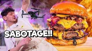 Chef Kush SABOTAGES Chef Slater’s BURGER  Sub10 Minute Burger Challenge Ep 7 Chef Ben Slater [upl. by Delija558]