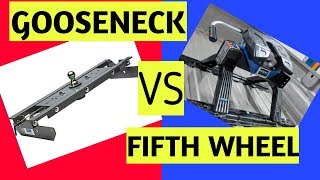 GOOSENECK VS FIFTH WHEEL HITCH Which is better for Towing trucking [upl. by Annaeiluj]