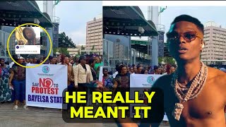 This wizkid reaction to the national protest will get him in trouble with govt [upl. by Auqeenahs]