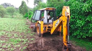 JCB video dangerous workingautomobilejcb3dxecoexpertjcb farmingExcavator [upl. by Odraboel606]