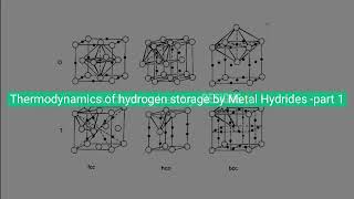 Thermodynamics of hydrogen storage by Metal Hydrides part 1 [upl. by Aldarcy812]